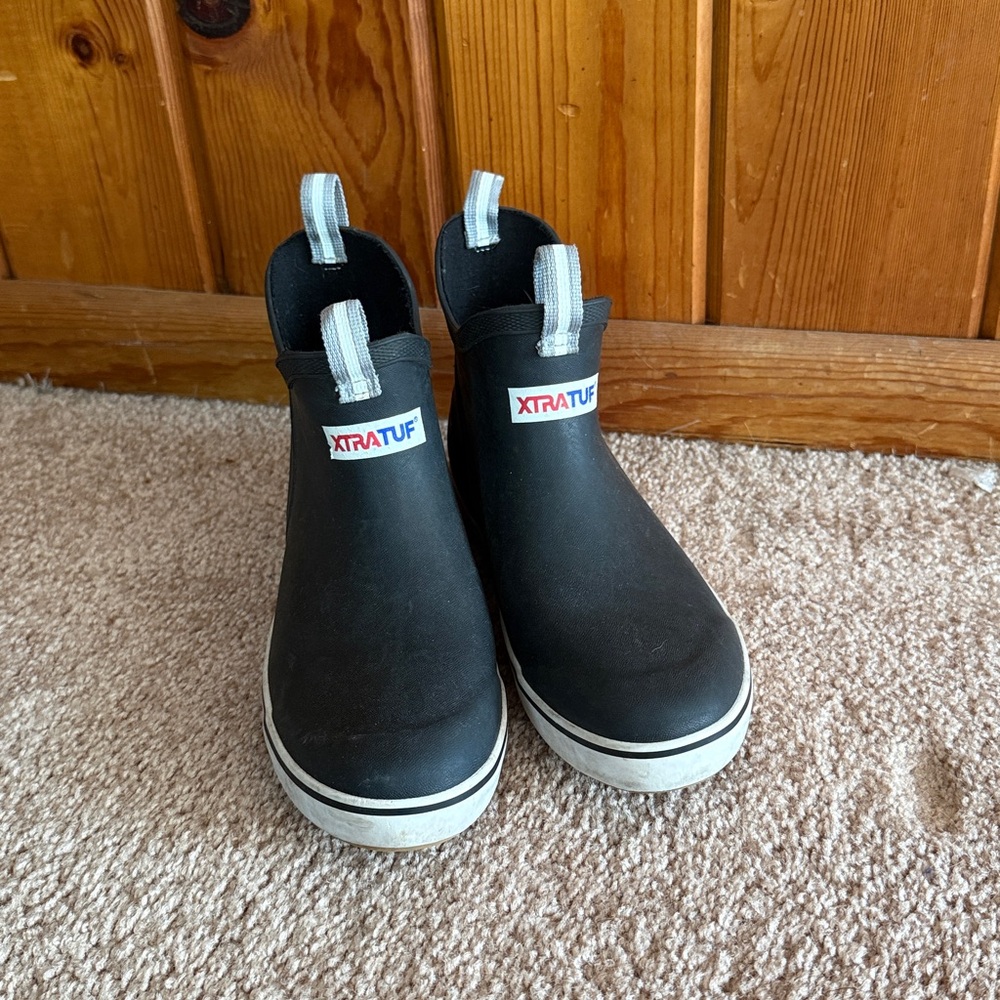 Uxtratuf Kids Black Slip-On Shoe Size US 5 fishing outdoor boots rain boots - Picture 3 of 6